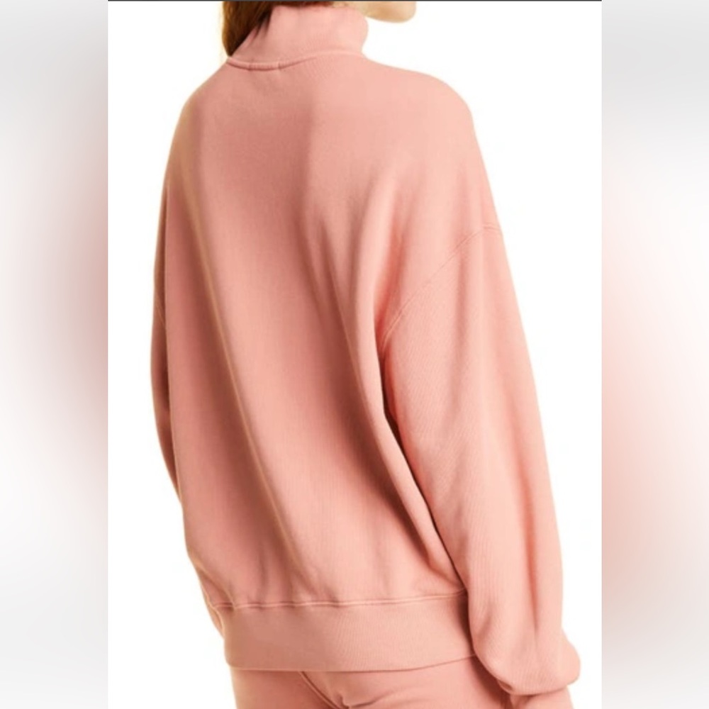 NWT $295 ATM Anthony Thomas Melillo French Terry Sweatshirt Size S M Half Zip - Picture 4 of 11